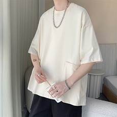 C308-P302024夏季新款美式复古潮牌五分袖上衣工装短袖男现货，男装工装外套，星座512-6