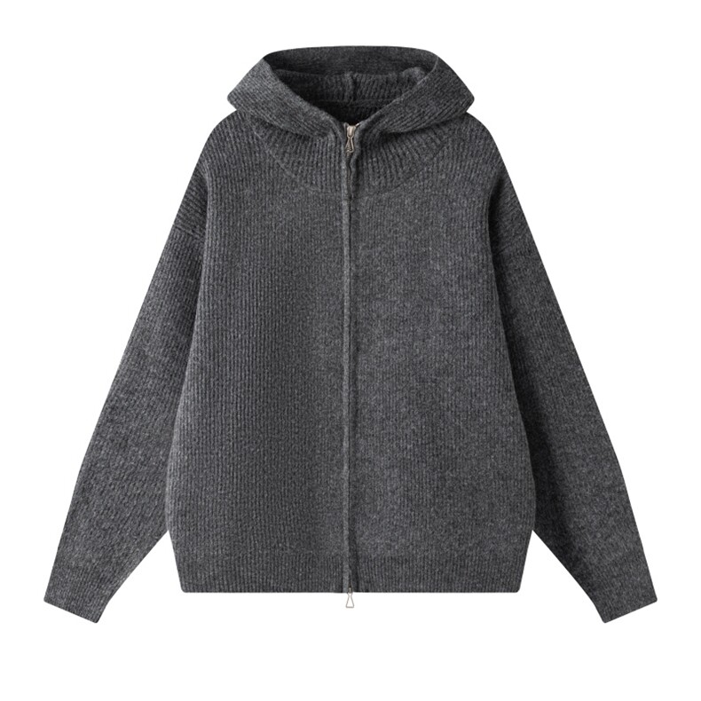 现货高品质可供得物连帽重磅针织毛衣开衫外套310A-2MYY5036P98，男装针织衫/毛衣，星座310A-2