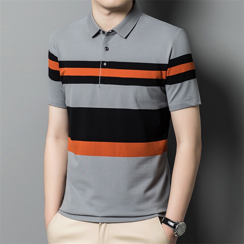 夏季polo衫男士时尚上衣翻领百搭商务宽松潮流T恤BLM36156-P70,男装Polo衫,星座1105-3