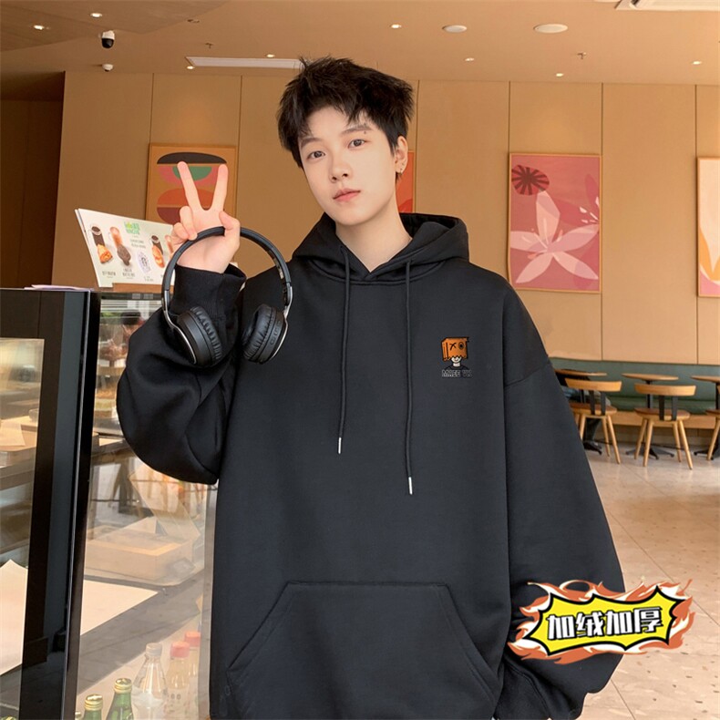 ！连帽圆领卫衣男装港风帽衫男LM173-P35,男装卫衣,电商B367
