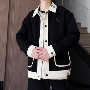 (网图)摇粒绒加棉棉服翻领拼接开衫轻奢棉衣  313B-JK72加棉-P105图片