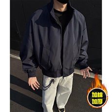 现货冬季美拉德立领飞行夹克廓形高街棒球服加棉加厚棉衣外套，男装夹克，电商A486-1