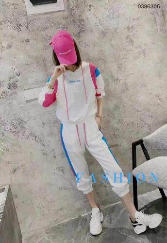 新款拼色套装，女装职业装，娇姿百合