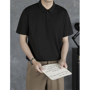 原宿简约男士polo衫短袖夏季薄高端衣服男新款百搭流行气质P01