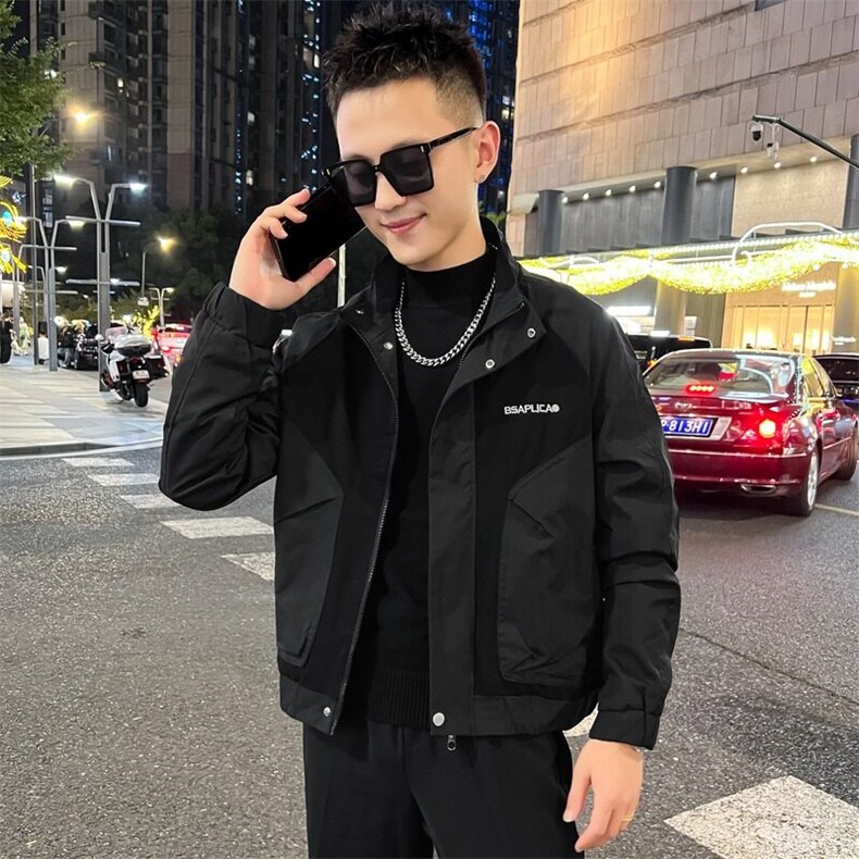 工装外套男新款潮流短款夹克衣服男士春秋款上衣,男装夹克,星座1013