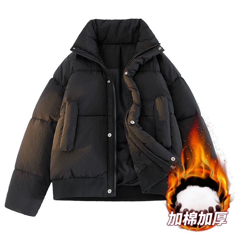 白底男女冬季加绒加厚立领防水保暖棉服大衣A406MY8817P85,男装棉衣,星座309（原A406）