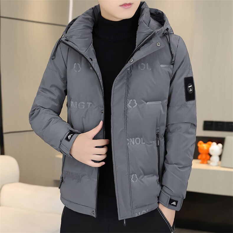 非标50白鸭绒羽绒服男士短款连帽衣服轻薄韩版青年冬装外套男，男装羽绒服，星座1206（原A206）