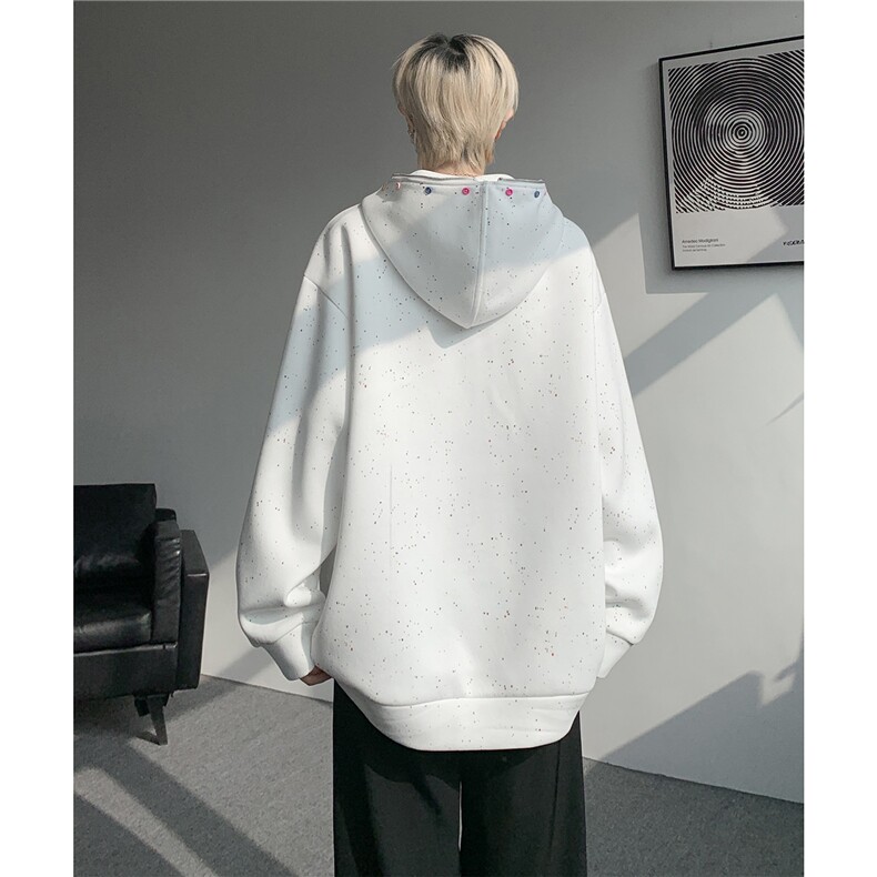 WY10181-特P55加绒特65重磅美式连帽大码卫衣半拉链外套男,女装短外套,电商A059