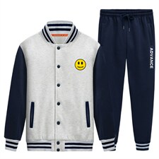 棒球服运动装套情侣学生卫衣两件套大码秋装XZ102A-4-Q8637-P95，女装职业装，星座211-2