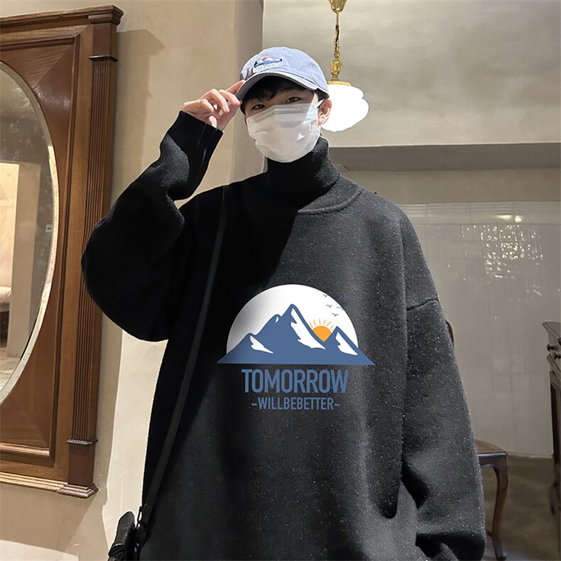 控68高领毛衣男士大码内搭毛线衣男GM45235-P45加绒款-P65,男装针织衫/毛衣,电商A040