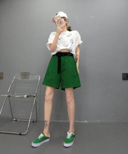休闲短裤，女装，欧夏丽
