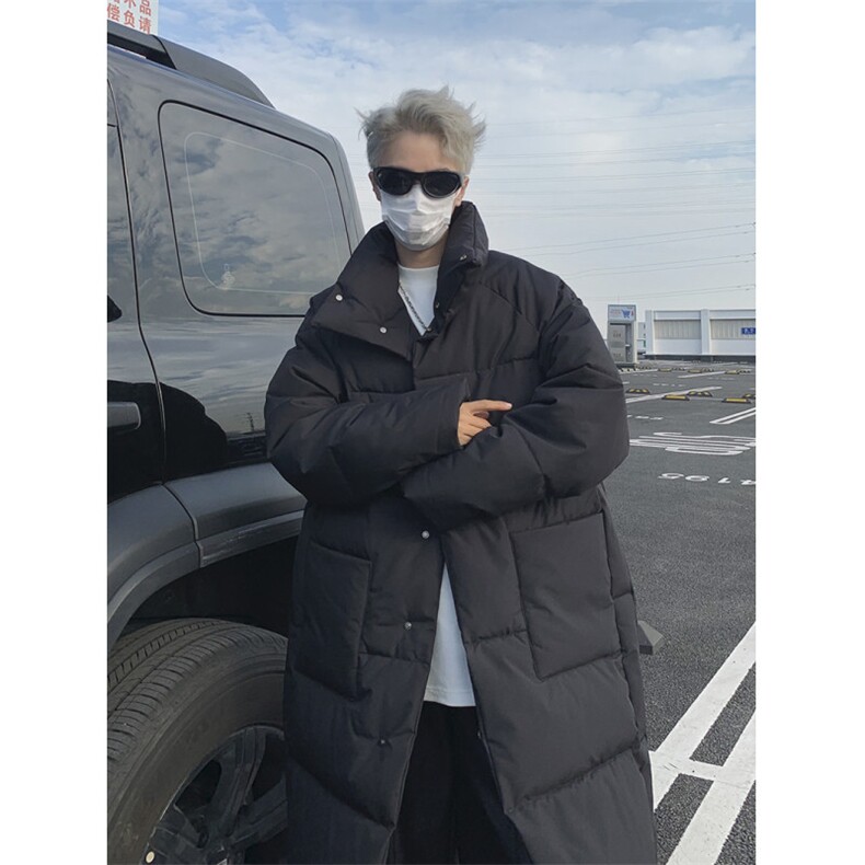 中长款大口袋设计羽绒棉服男士暗黑风宽松棉衣保暖,男装棉衣,星座1610（原2004）