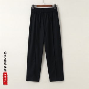 风夏季新款亚麻休闲裤九分裤子男棉麻舒适透气K951-P60图片