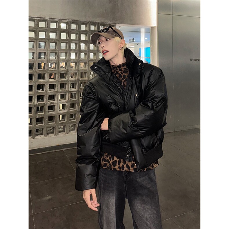 每天入仓千件可来仓库现看.防水防污立领pu皮棉服218-7-M120-特60,男装棉衣,星座218-7