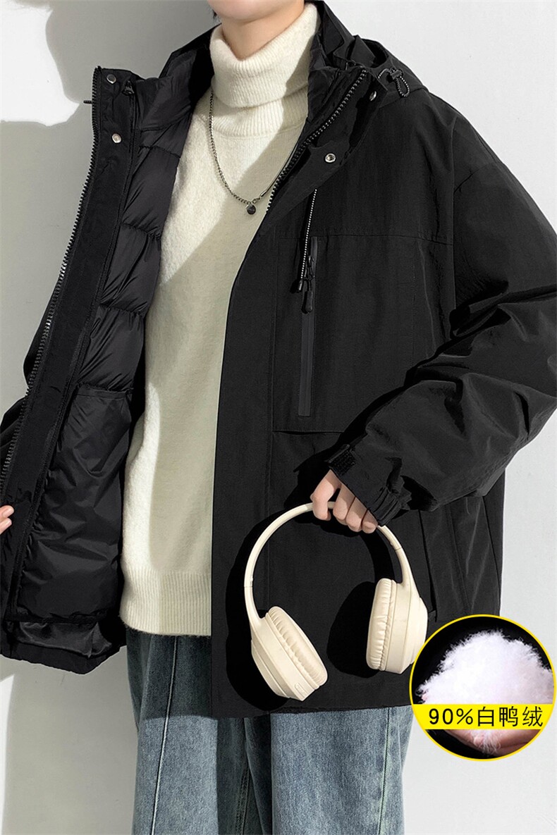 冬上新三合一冲锋衣潮加绒百搭羽绒服外套男女8311-P210控价299,男装羽绒服,电商A441-1