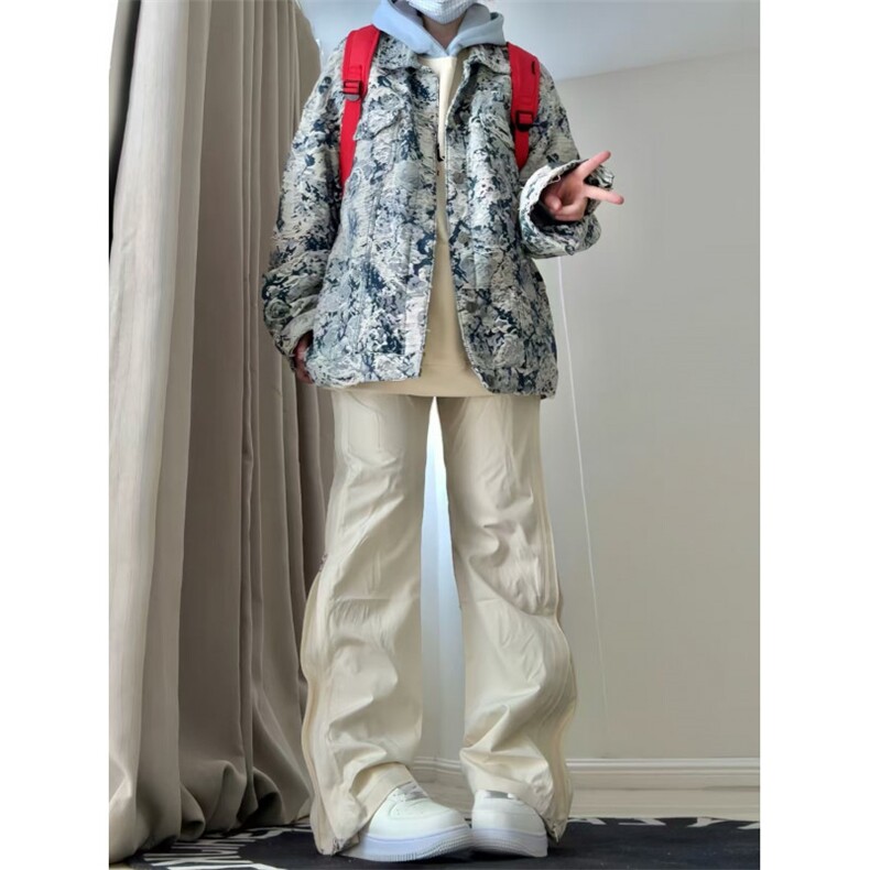 【有货】杏色速干工装裤男款机能双拉链冲锋裤子KZN18HH-特P55,男装工装外套,星座1007（原301D）