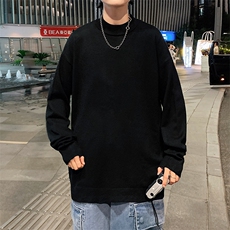 M18099-P45加绒款-P65半高领毛衣男士大码针织衫男毛线衣男，男装针织衫/毛衣，电商A040