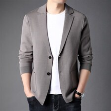 男士2023年春秋季新款长袖针织开衫青年休闲外套服装FF8001-P85，男装针织衫/毛衣，星座1105-3