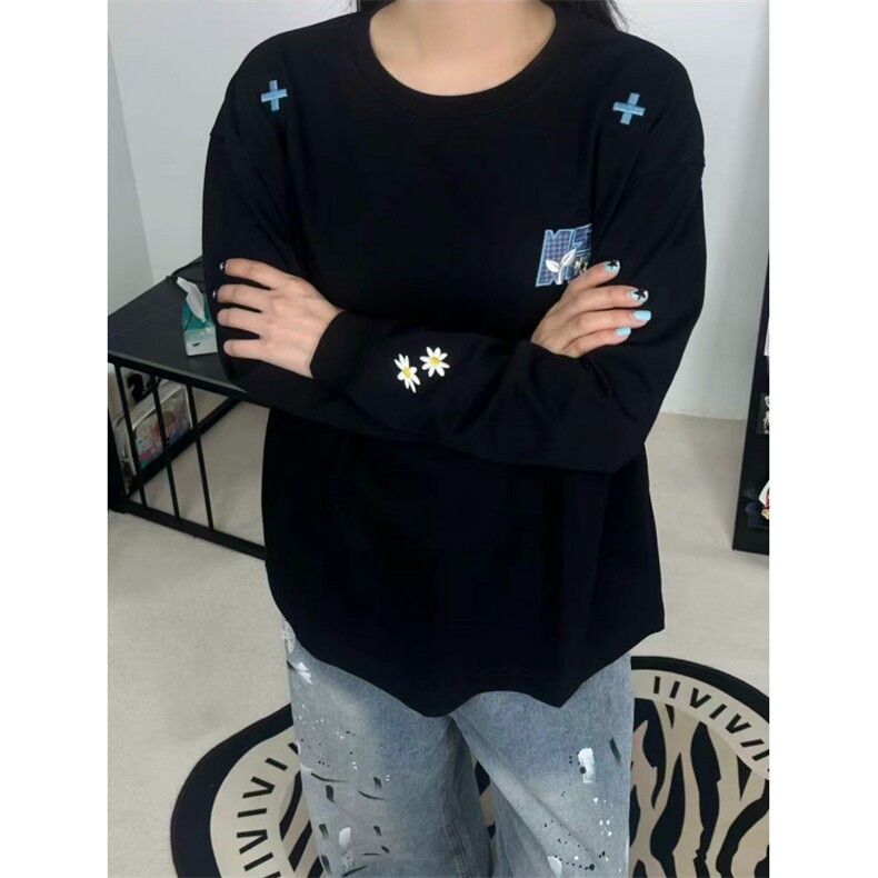 1091#束口长袖-纯棉-刺绣,男装卫衣,星座506A