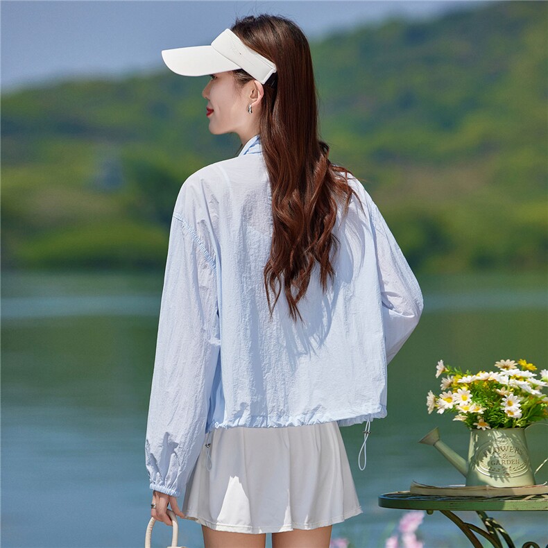 现货2026春夏秋新款宽松型休闲时尚透气夏季女士薄外套短外套，女装防晒衣，靓衣阁