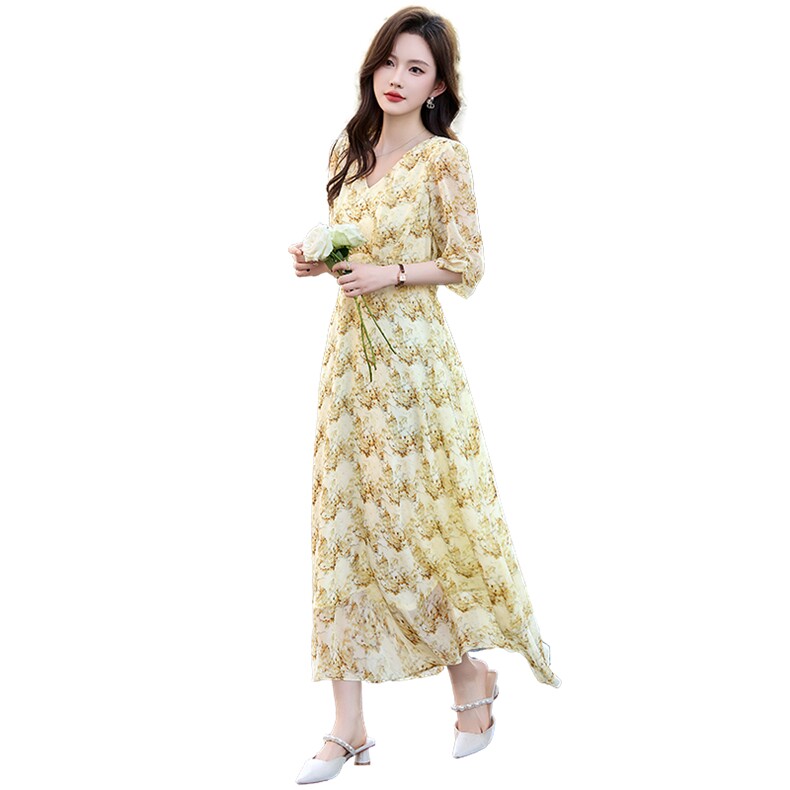 2025夏季新款连衣裙洋气时尚青春,女装连衣裙,丽莎妳雅