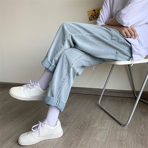 新款大众水洗港风清新牛仔裤主推走量品质DS-B293-K218-P45 控68图片