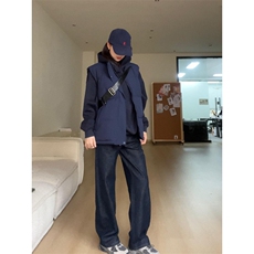 现货5W件冬季三防硬挺boxy短款立领棉衣马夹外套加厚马甲保暖棉服，男装棉衣，电商A486-1