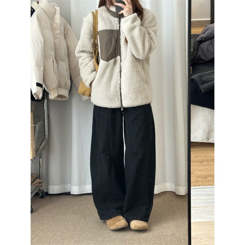 秋冬新款羊羔毛外套GS04-P85成分100聚酯纤维,女装短外套,星座1302