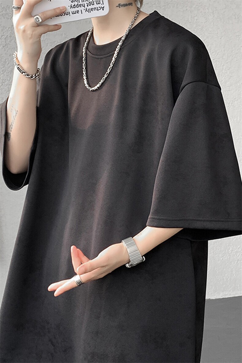 8XL-M青少年扎染短袖t恤休闲运动套装男生夏季宽松大码TZ38001P55,男装T恤,电商B312