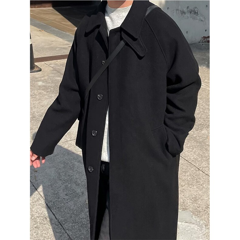 有货～冬季可立领ins韩版加棉加长毛呢大衣棉衣外套NZ666批135,男装棉衣,星座1004-6