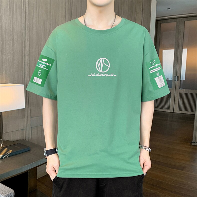 短袖t恤店主风男士圆领潮流体桖夏季印花衣服TC3025-P25,男装T恤,星座717