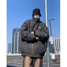 新款棉衣男冬季棉袄外套做旧复古麂皮绒M9052P98，男装棉衣，星座1116-2