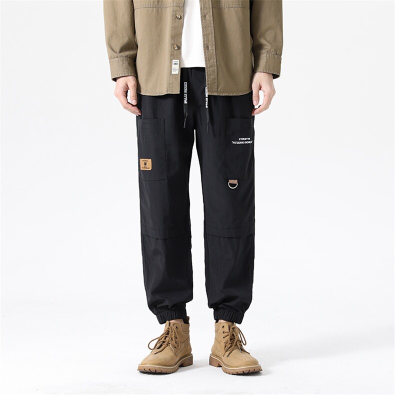 潮流裤新款春夏工装男士束脚时尚韩版宽松休闲潮流抽绳裤K2302，男装休闲裤，星座1905A（原电商B343）