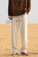 2024新款宽松直筒卫裤65%棉35%715-6-BK807P55，男装休闲裤，星座715-6