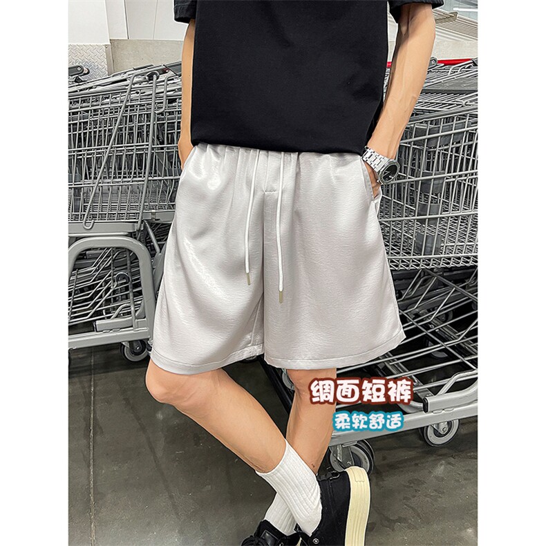 经典复古时尚短裤休闲柔软舒适百搭高街慵懒风裤子K846TP18无差价，男装牛仔裤，电商A102B