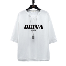 Q11001-P30春夏季七分袖t恤男大码五分袖男短袖中袖展架，男装T恤，电商A040A