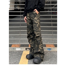 【有货】DK61-批50原版质量美式复古迷彩裤多口袋男春秋季微喇裤，男装牛仔裤，星座603-2