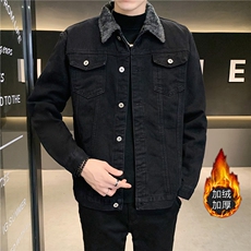 JK617J-p68M-5XL控108现货羊羔绒加绒牛仔外套男绣花夹克CITYBOY，男装工装外套，星座103A