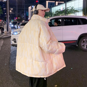 立领棉衣男女印花棉服新款冬装棉袄面包服外套3354-P70 控108图片