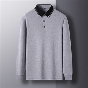 D66175钱塘2020-2中青年男士秋季新款时尚休闲简约长袖T恤P57图片