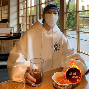 直播品质500克重磅秋冬美式加绒加厚卫衣外套H1371常规P35加绒P40图片