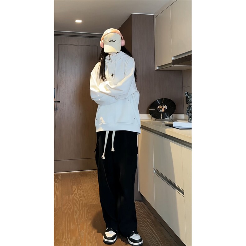 复合牛奶丝假两件加厚连帽卫衣半拉链外套CP42-特P:40控价:88,男装卫衣,电商B371
