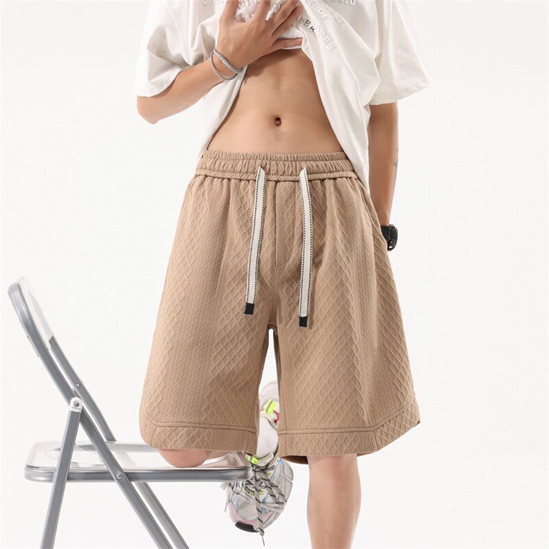 无影-提花面料短裤美式潮牌夏季工装大码五分裤DK817P27,男装牛仔裤,星座301B-2（原A443-1）