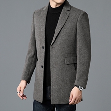 MY2282秋冬男士新款双面呢大衣羊毛外套呢子外套羽绒内胆P390，男装毛呢大衣，电商B360