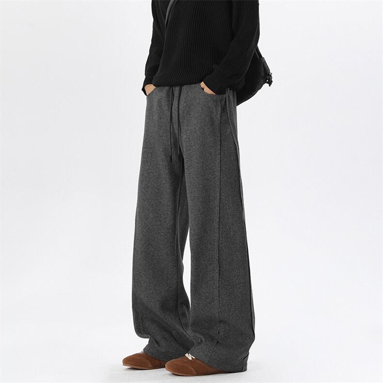 2025秋季新款无影墙重磅呢料斜切弯刀裤M-5XLHK25757-特P45，男装休闲裤，电商A022