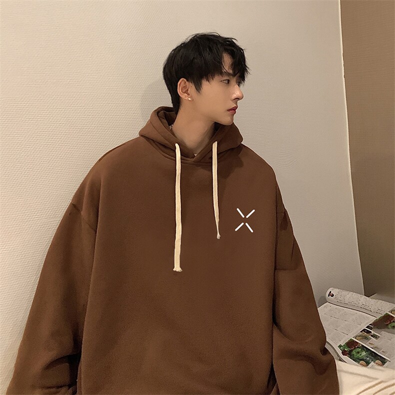 纯棉连帽卫衣男大码运动帽衫宽松薄WY2305-P35,男装卫衣,电商A040
