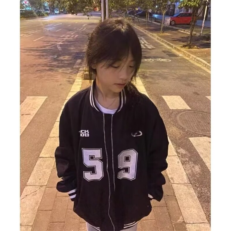 美式宽松刺绣棒球服外套女2025春秋季新款学生百搭上衣飞行夹克潮,男装夹克,星座506A