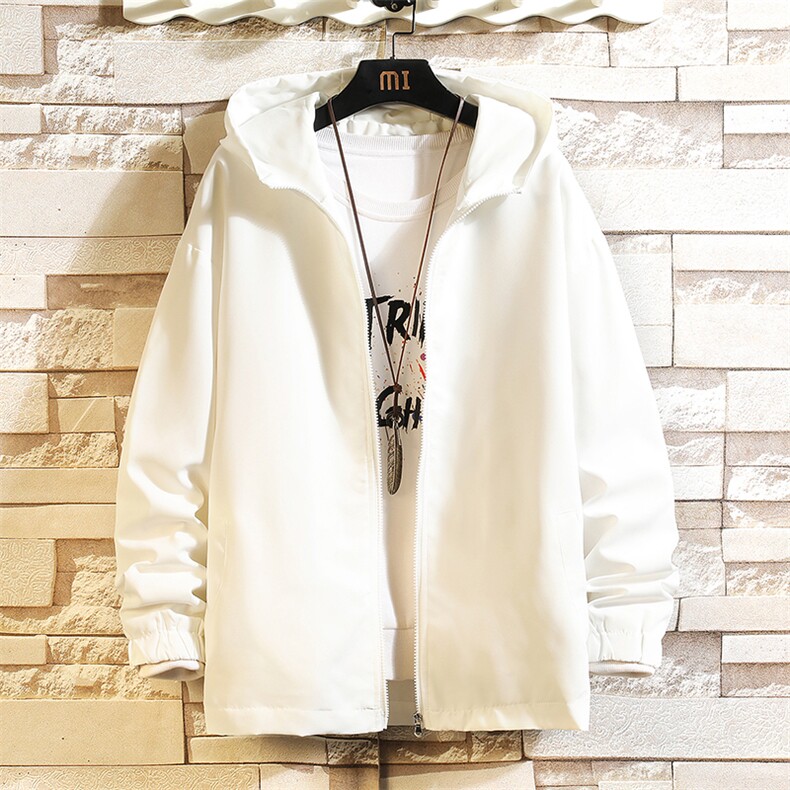 JK65266-P45连帽夹克男大码胖子棒球服上衣外套砖墙挂拍,男装夹克,电商A040A