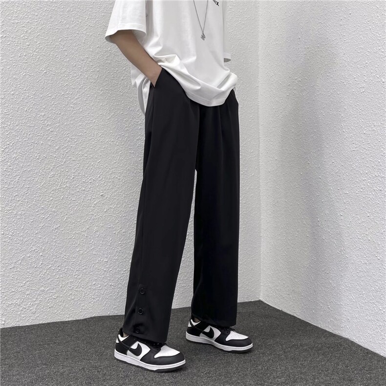 垂感西裤男直筒宽松休闲长裤百搭AT98P35,男装休闲裤,星座1116-2