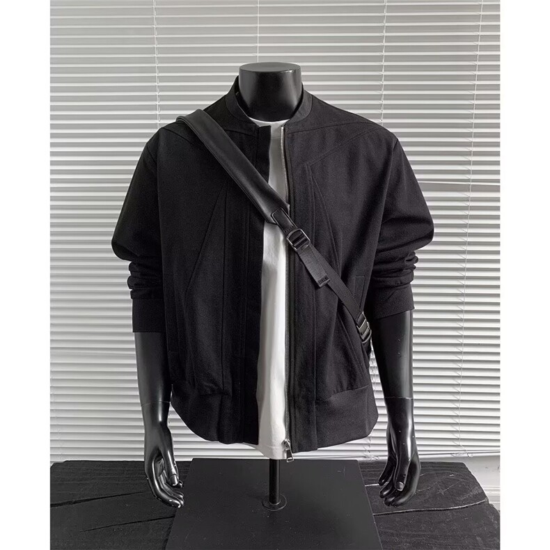 港风秋款男机车棒球立领夹克衫拉链宽松外套JK0520P55,男装夹克,星座1013-1